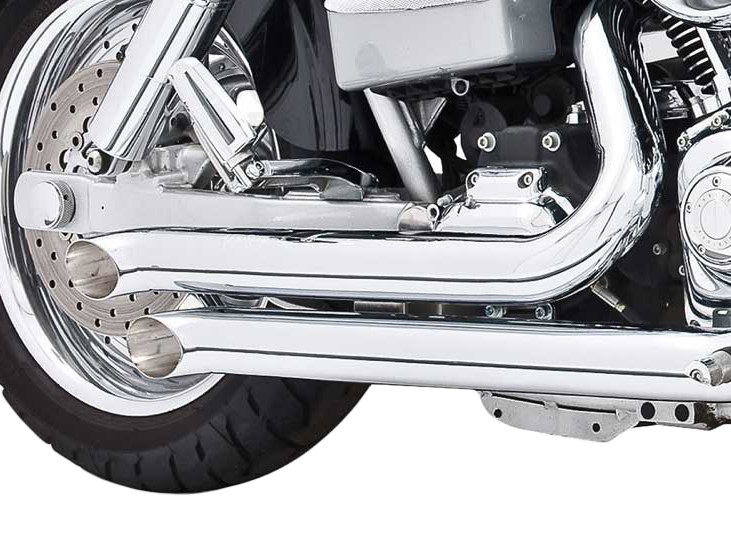 Declaration Turnouts Exhaust - Chrome. Fits Dyna 1991-2005. FREEDOM PERFORMANCE EXHAUST - Image 3