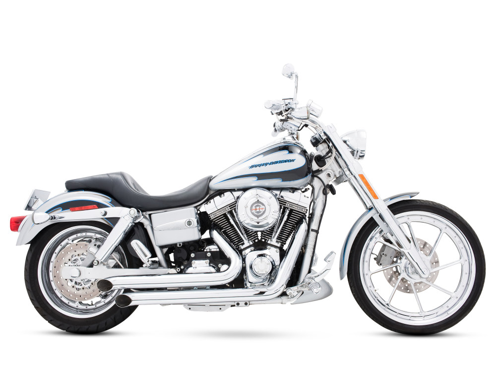 Declaration Turnouts Exhaust - Chrome. Fits Dyna 1991-2005. FREEDOM PERFORMANCE EXHAUST