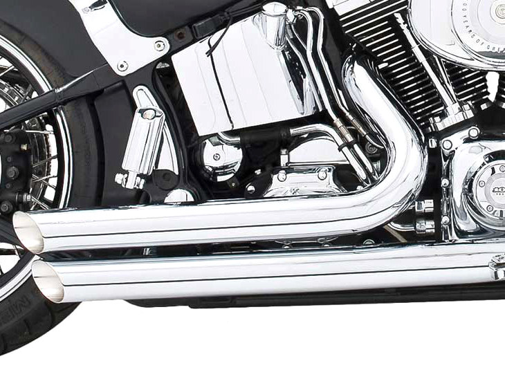 Amendment Exhaust - Chrome. Fits Softail 1986-2017. FREEDOM PERFORMANCE EXHAUST - Image 2