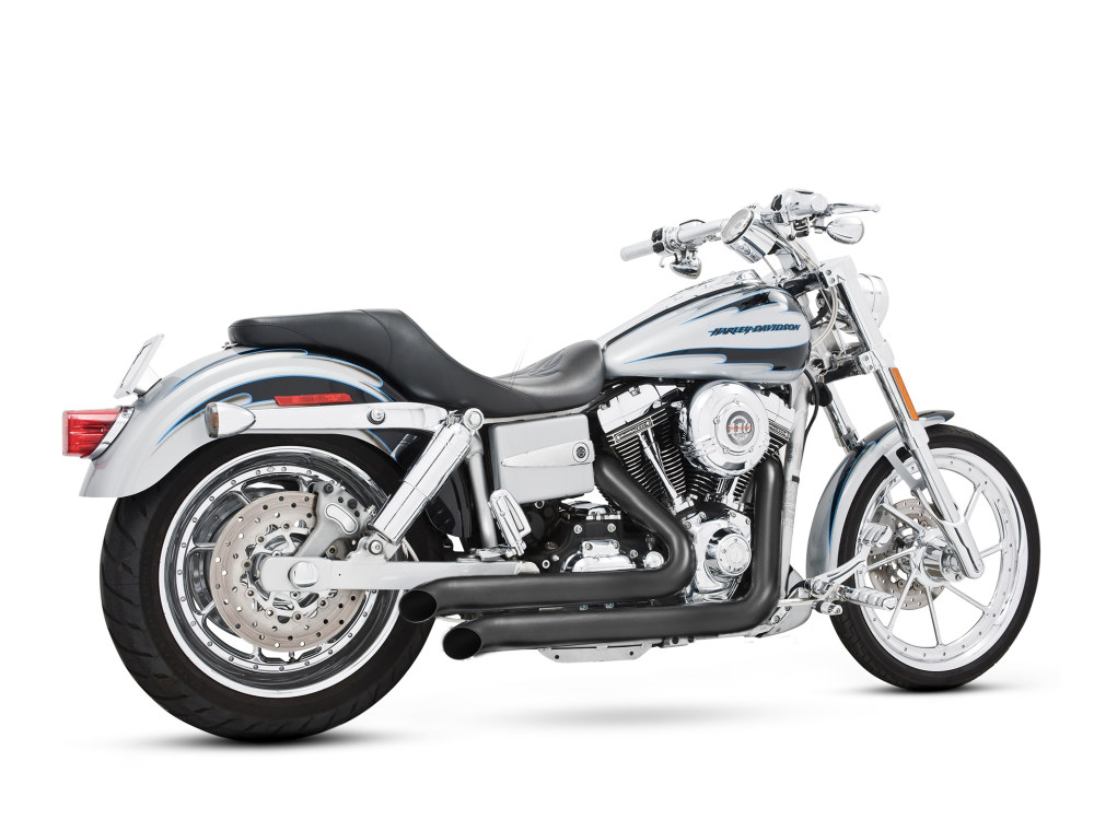 Declaration Turnouts Exhaust - Black. Fits Dyna 2006-2017. FREEDOM PERFORMANCE EXHAUST