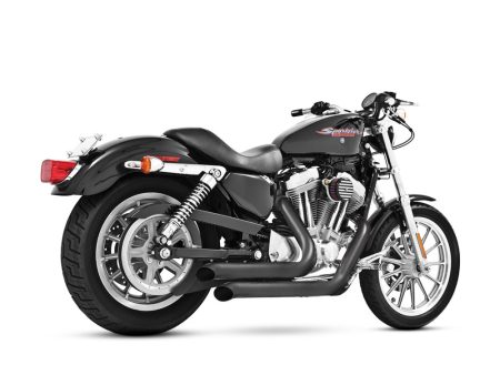 Declaration Turnouts Exhaust - Black. Fits Sportster 2004-2021 FREEDOM PERFORMANCE EXHAUST
