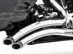 Sharp Curve Radius Exhaust - Chrome with Chrome End Caps. Fits Touring 1995-2016 FREEDOM PERFORMANCE EXHAUST