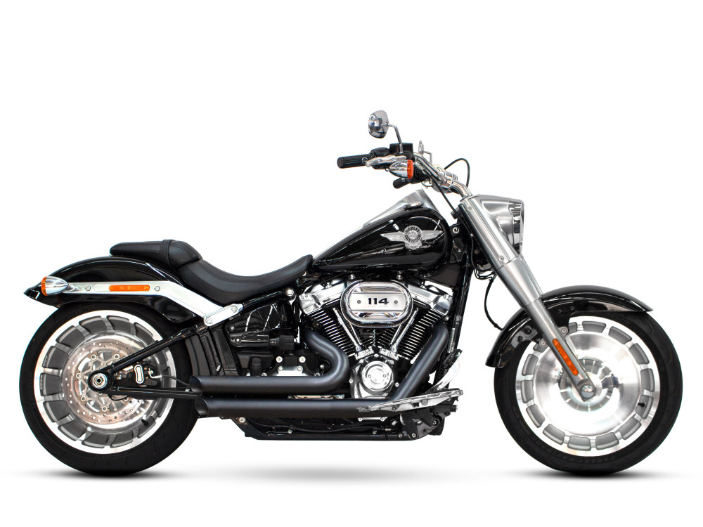 Amendment Exhaust - Black. Fits Softail 2018up. FREEDOM PERFORMANCE EXHAUST - Image 4