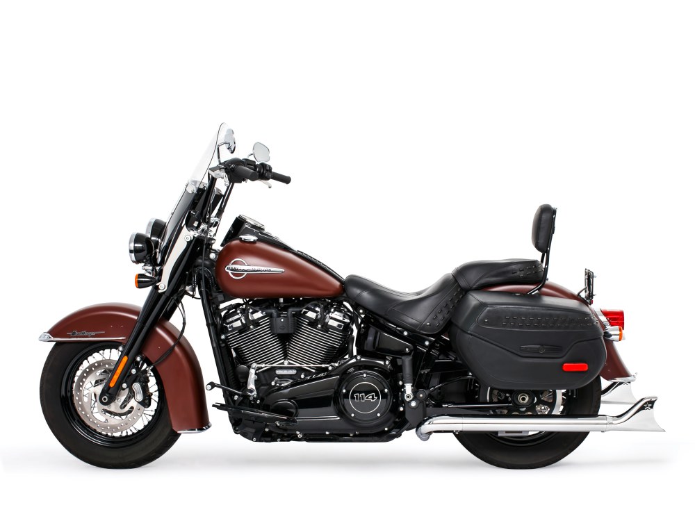 36in. True Dual SharkTail Exhaust - Chrome. Fits Softail 2018up with Non-240 Rear Tyre FREEDOM PERFORMANCE EXHAUST - Image 3