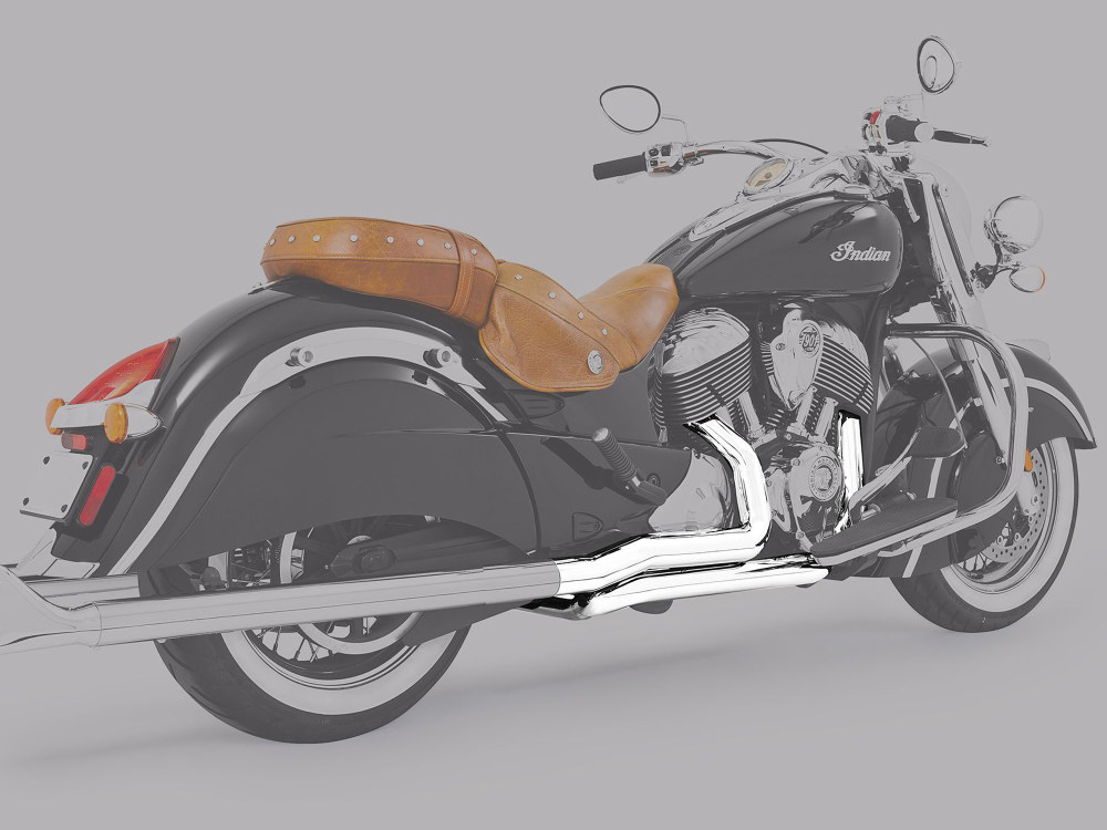 True Dual Headers - Chrome. Fits Indian Tourer 2014up. FREEDOM PERFORMANCE EXHAUST - Image 3