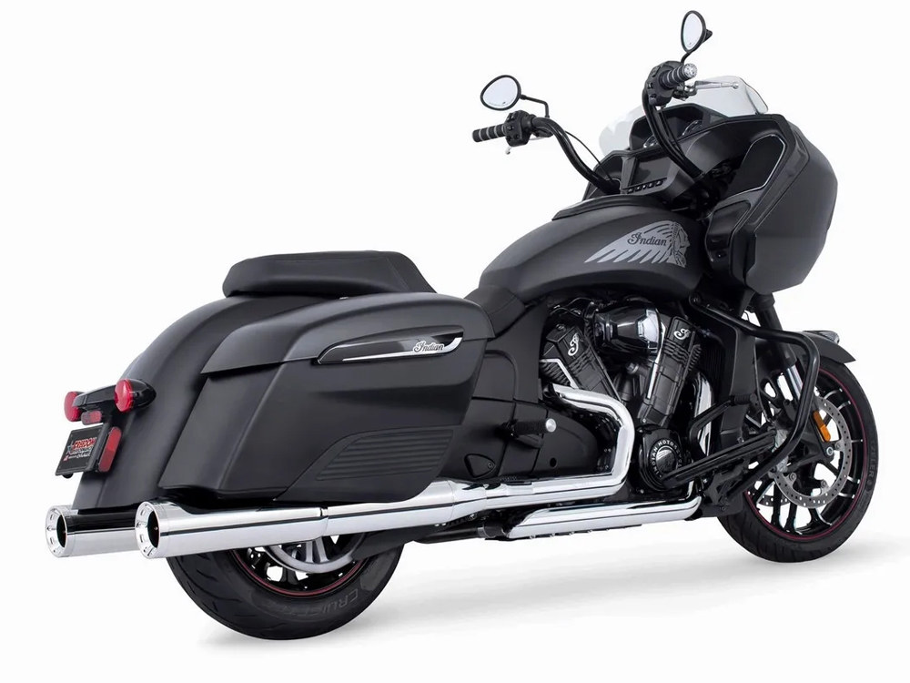 True Dual Headers - Chrome. Fits Indian Challenger 2020up. FREEDOM PERFORMANCE EXHAUST - Image 2