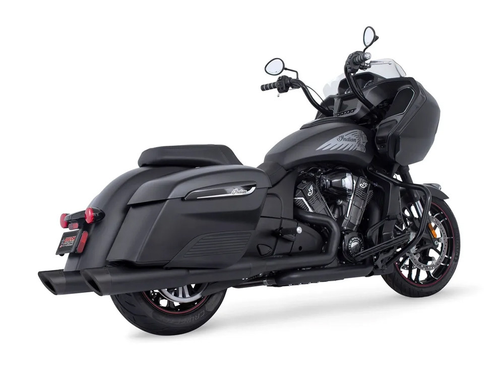 True Dual Headers - Black. Fits Indian Challenger 2020up. FREEDOM PERFORMANCE EXHAUST