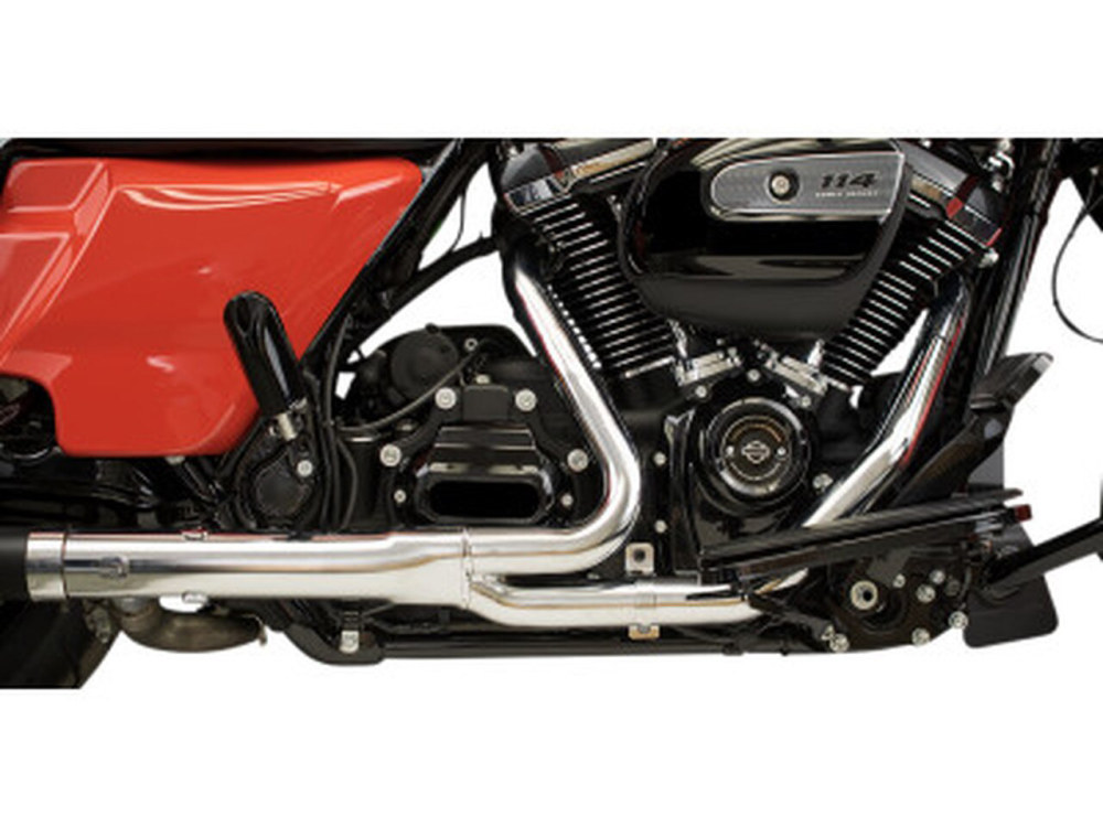Hide-Away Performance Headers with 2.5in. Collector - Chrome. Fits Touring 2017up. Khrome Werks - Image 2