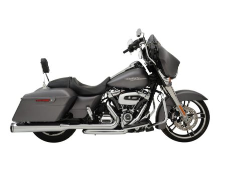 Dominator 2-into-2 Dual Exhaust - Chrome Headers with Chrome 4.5in. Mufflers. Fits Touring 2017up Khrome Werks