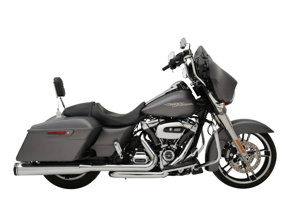 Dominator 2-into-2 Dual Exhaust - Chrome Headers with Chrome 4.5in. Mufflers. Fits Touring 2017up Khrome Werks