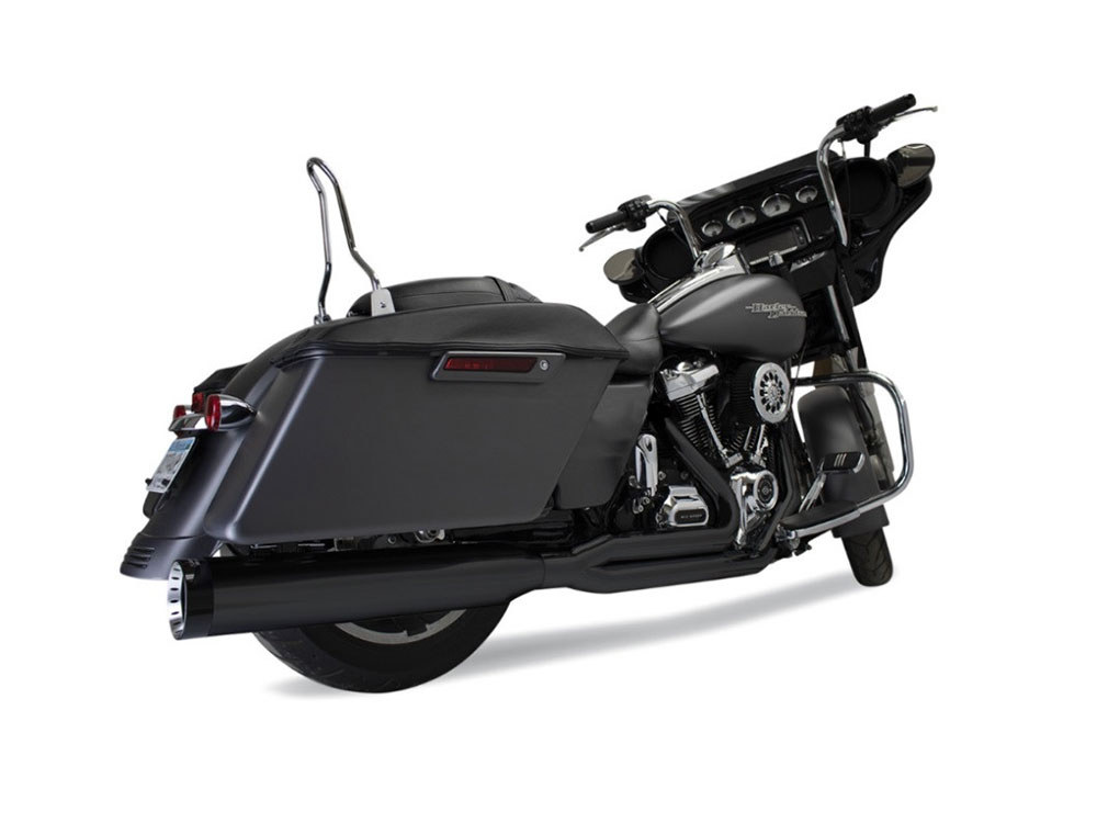 Outlaw 2-into-1 Exhaust - Black. Fits Touring 2017up Khrome Werks