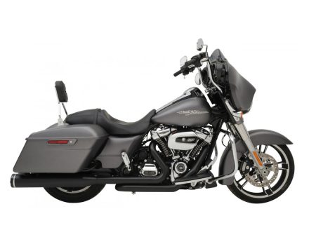 Dominator 2-into-2 Dual Exhaust - Black Headers with Black 4.5in. Mufflers. Fits Touring 2017up Khrome Werks