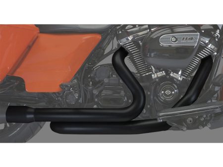 Right Side Tuck & Under Headers - Black. Fits Touring 2017up. Khrome Werks