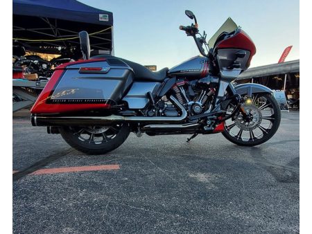 Dominator 2-into-2 Dual Exhaust - CVO Eclipse Black with Eclipse Black 4.5in. Mufflers. Fits Touring 2017up Khrome Werks