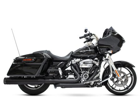 4-1/2in. Klassic Slip-On Mufflers - Black with Black End Caps. Fits Touring 2017up. Khrome Werks