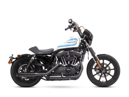 3in. HP-Plus Slash Cut Slip-On Mufflers - Black. Fits Sportster 2014-2021 Khrome Werks