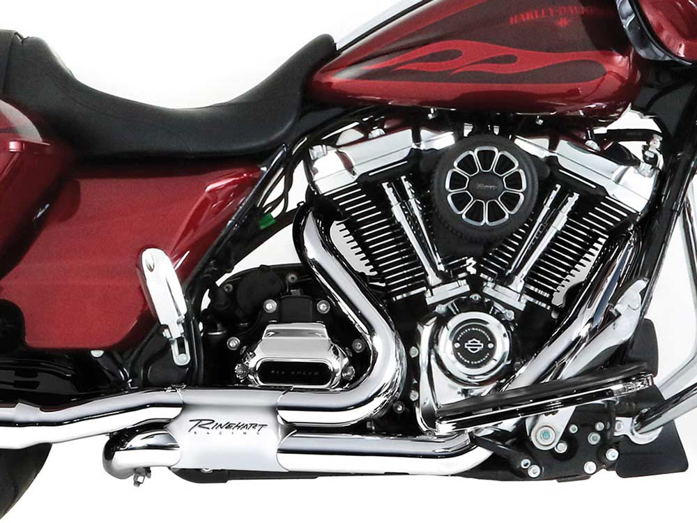 Right Side Tuck & Under Headers - Chrome. Fits Touring 2017up. RINEHART EXHAUST - Image 2