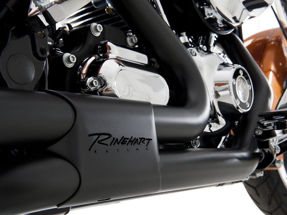 Right Side Tuck & Under Headers - Black. Fits Touring 2017up. RINEHART EXHAUST - Image 2