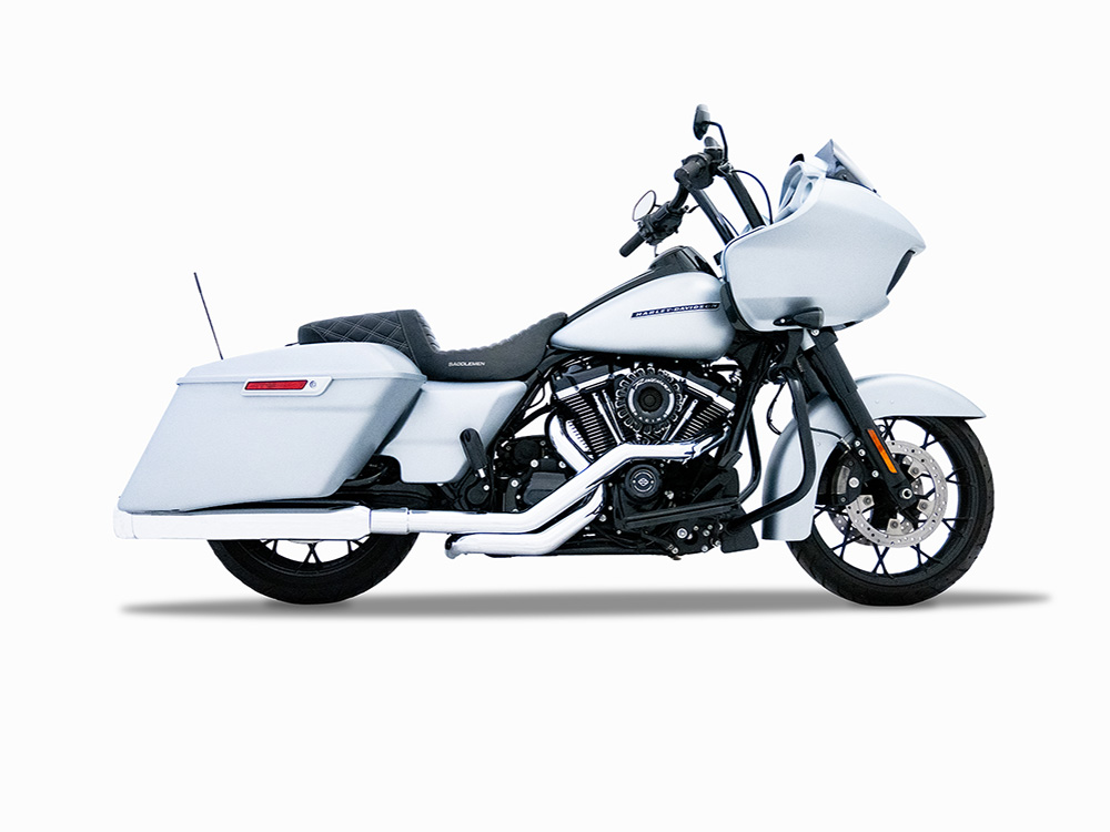 TRUE Dual Headers - Chrome. Fits Touring 2017up RINEHART EXHAUST