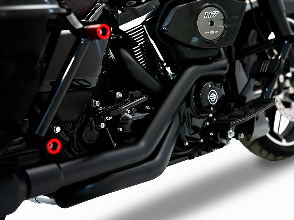 TRUE Dual Headers - Black. Fits Touring 2017up RINEHART EXHAUST - Image 2