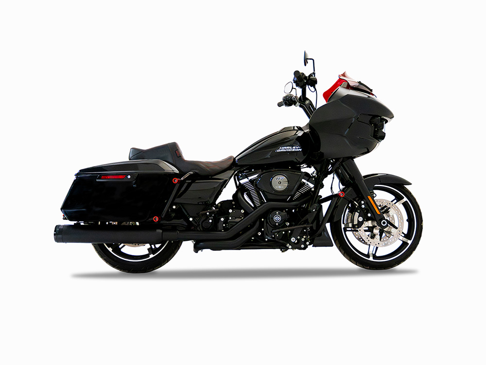 TRUE Dual Headers - Black. Fits Touring 2017up RINEHART EXHAUST