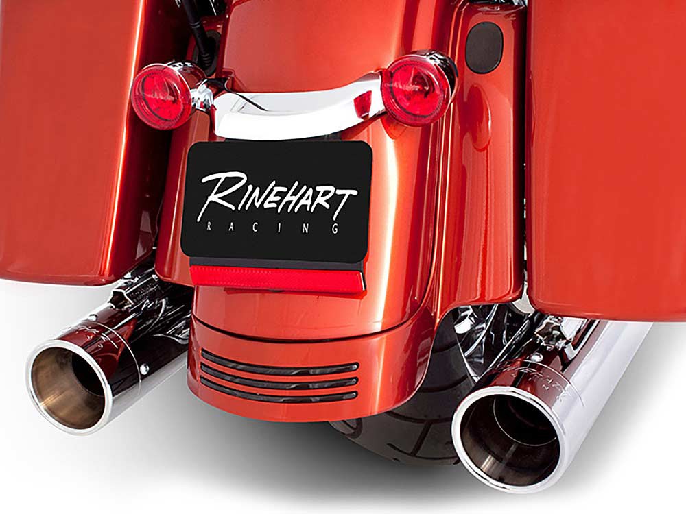 4in. Slip-On Mufflers - Chrome with Chrome End Caps. Fits Touring 2017up. RINEHART EXHAUST - Image 3