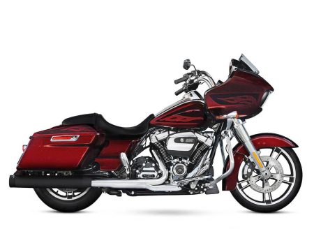 4in. Slip-On Mufflers - Black with Black End Caps. Fits Touring 2017up. RINEHART EXHAUST