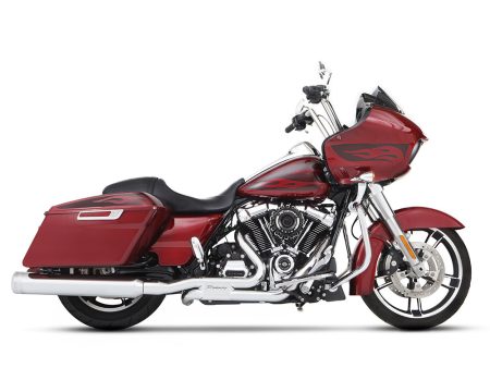 4-1/2in. MotoPro 45 Traditional Slip-On Mufflers - Chrome with Chrome End Caps. Fits Touring 2017up. RINEHART EXHAUST