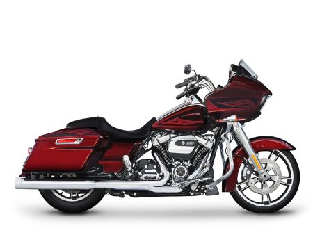 4in. DBX40 Slip-On Mufflers - Chrome with Chrome End Caps. Fits Touring 2017up. RINEHART EXHAUST