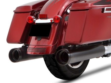 4-1/2in. DBX45 Slip-On Mufflers - Black with Black End Caps. Fits Touring 2017up. RINEHART EXHAUST