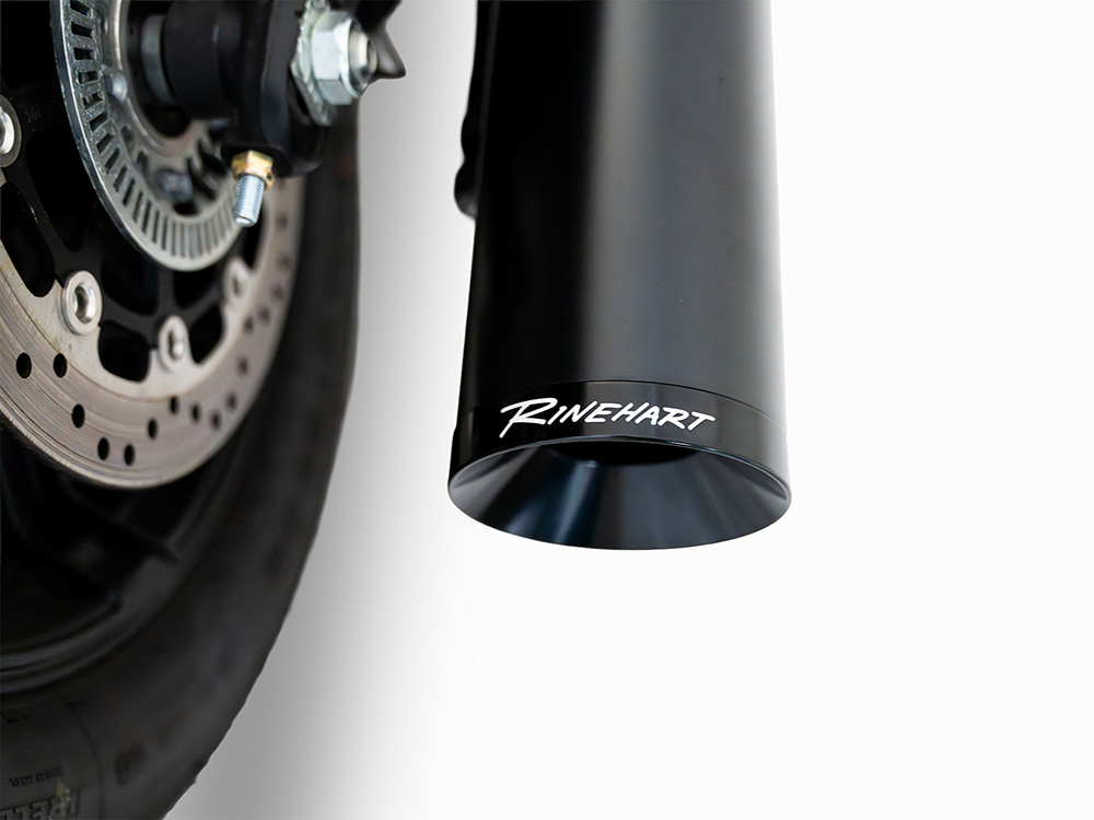 4.5in. DBX45 Slip-On Muffler - Black with Black End Cap. Fits Indian Scout 2025up RINEHART EXHAUST - Image 2