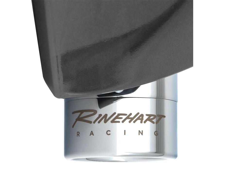 4in. DBX40 Slip-On Mufflers - Chrome with Chrome End Caps. Fits Indian Big Twin 2014up with Hard Saddle Bags. RINEHART EXHAUST - Image 2