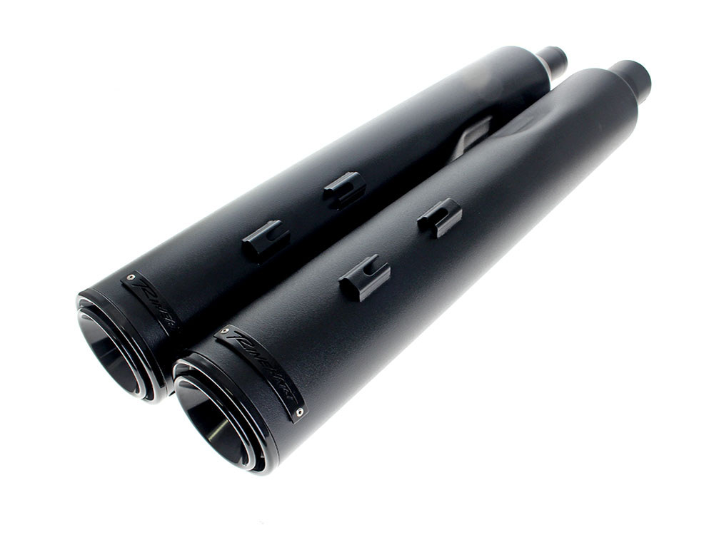 4-1/2in. HP45XL Slip-On Mufflers - Black with Black End Caps. Fits Touring 2017up RINEHART EXHAUST