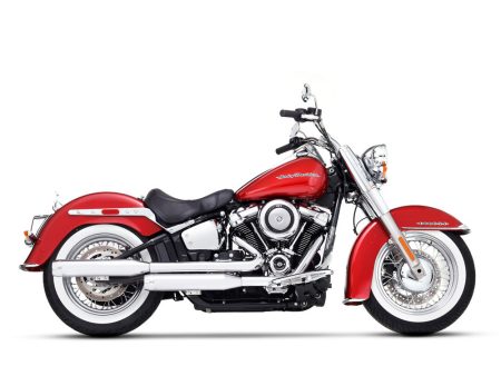 3-1/2in. Slip-On Mufflers - Chrome with Chrome End Caps. Fits Heritage Classic 2018-2024 & Deluxe 2018-2020 RINEHART EXHAUST
