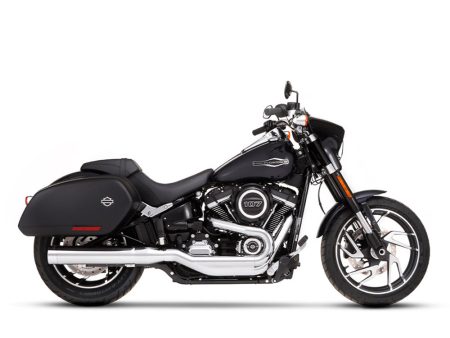 4in. Slip-On Muffler - Chrome with Chrome End Cap. Fits Sport Glide 2018-2024 RINEHART EXHAUST