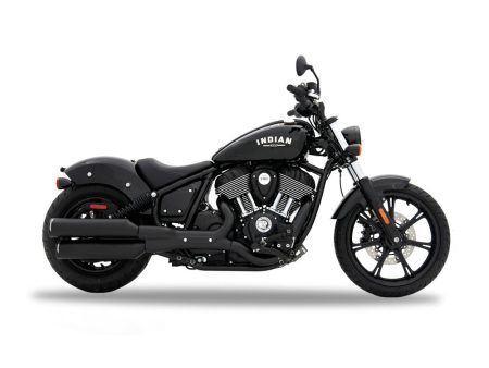 4in. Slip-On Mufflers - Black with Black End Caps. Fits Indian Cruiser 2022up RINEHART EXHAUST