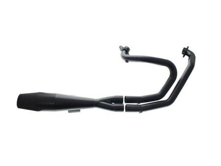 Shorty 2-into-1 Exhaust with Welded End Cap - Black. Fits Indian Scout 2015-2024 Sawicki Speed