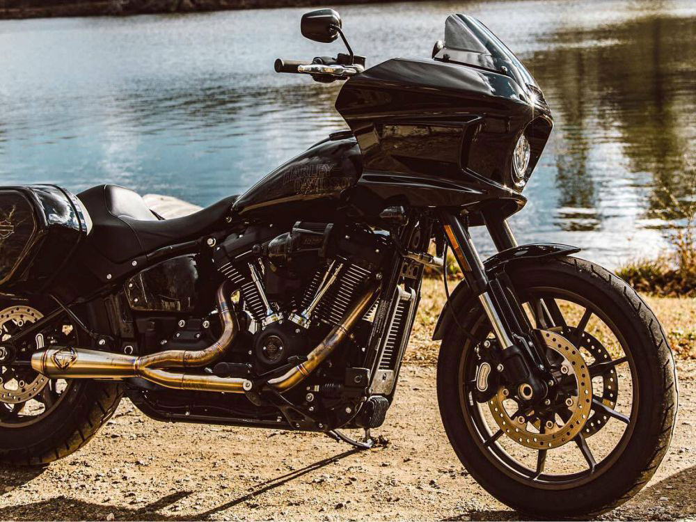 2-into-1 LaneSplitter Exhaust - Stainless Steel. Fits Softail 2018up Non-240 Rear Tyre Models. SP Concepts EXHAUST - Image 3