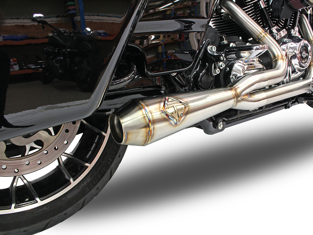 2-into-1 LaneSplitter Exhaust - Stainless Steel. Fits Touring 2017up. SP Concepts EXHAUST - Image 2