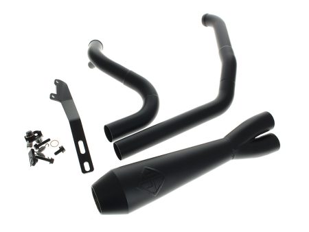 2-into-1 LaneSplitter Exhaust - Black. Fits Touring 2017up. SP Concepts EXHAUST