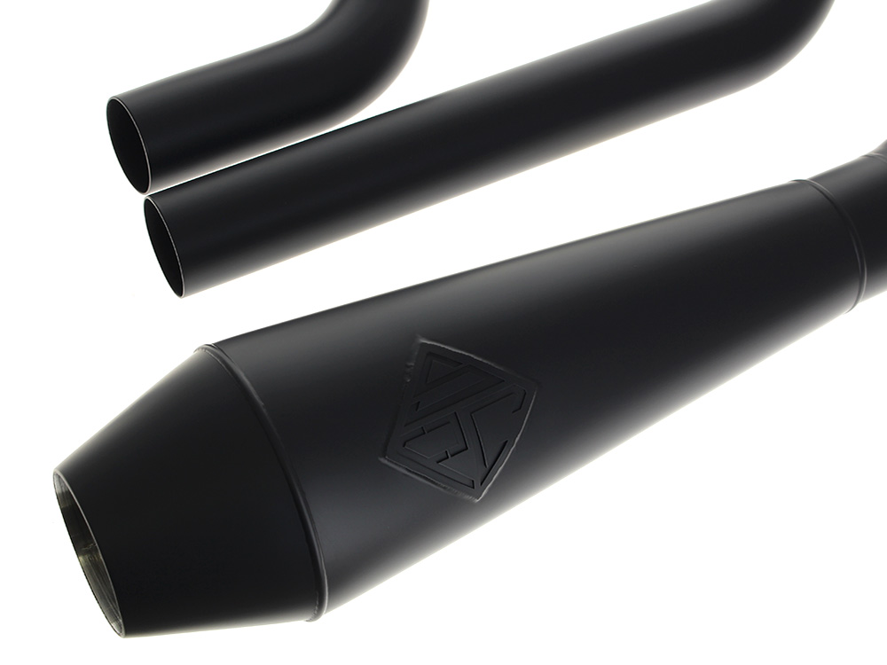 2-into-1 4.5in. Big Bore Exhaust - Black. Fits Touring 2017up. SP Concepts EXHAUST - Image 2