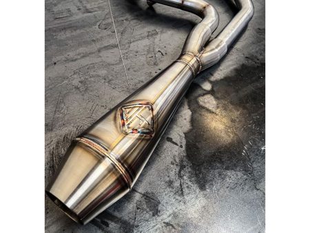 2-into-1 4.5in. Big Bore Exhaust With ProFlo Headers - Stainless Steel. Fits Touring 2017up SP Concepts EXHAUST