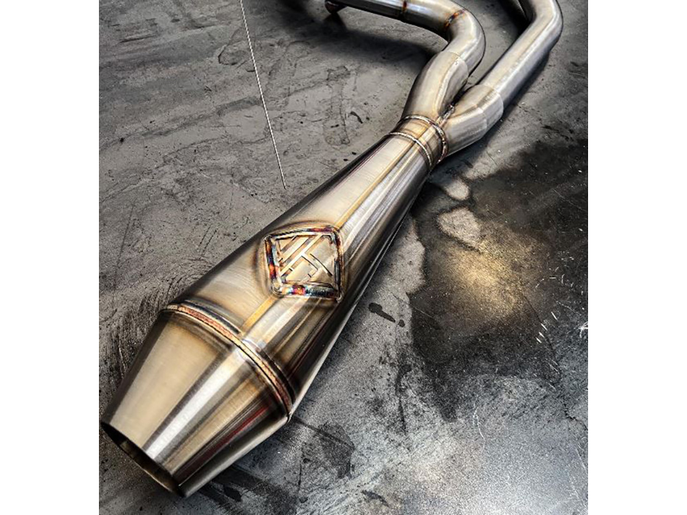 2-into-1 4.5in. Big Bore Exhaust With ProFlo Headers - Stainless Steel. Fits Touring 2017up SP Concepts EXHAUST