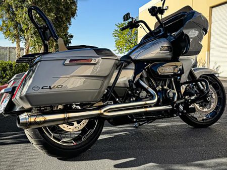 2-into-1 Turnpike Full Length Exhaust - Stainless Steel. Fits Touring 2017up. SP Concepts EXHAUST
