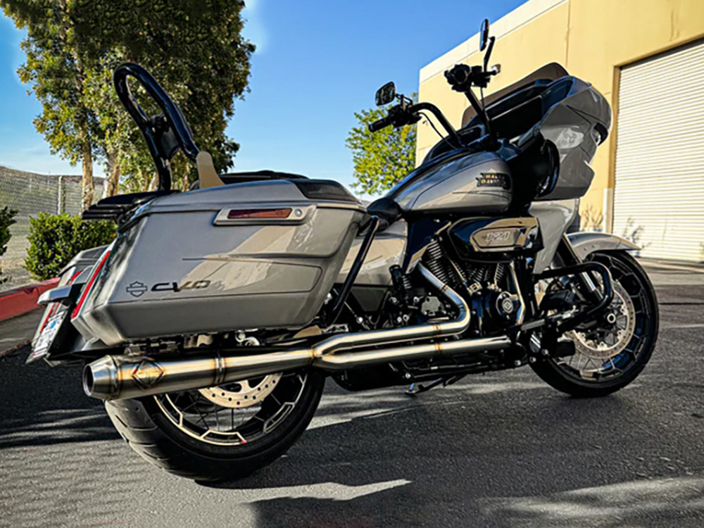 2-into-1 Turnpike Full Length Exhaust - Stainless Steel. Fits Touring 2017up. SP Concepts EXHAUST - Image 2