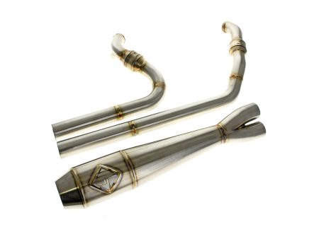2-into-1 Elsinore Mid Length Exhaust With ProFlo Headers - Stainless Steel. Fits Touring 2017up SP Concepts EXHAUST