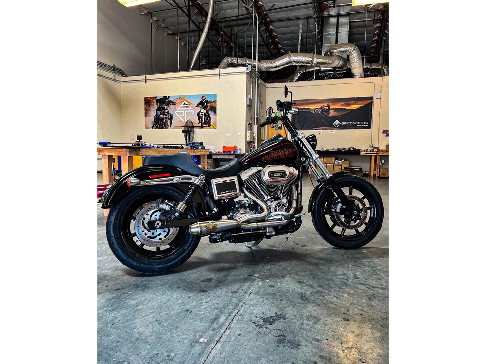 2-into-1 LaneSplitter Exhaust - Stainless Steel. Fits Dyna 2006-2017 SP Concepts EXHAUST - Image 2