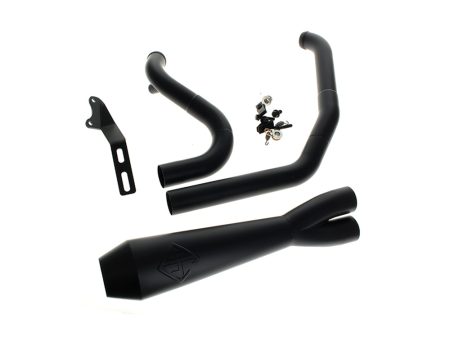 2-into-1 LaneSplitter Exhaust - Black. Fits Dyna 2006-2017 SP Concepts EXHAUST