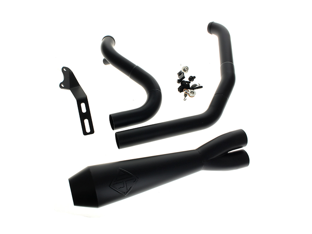 2-into-1 LaneSplitter Exhaust - Black. Fits Dyna 2006-2017 SP Concepts EXHAUST