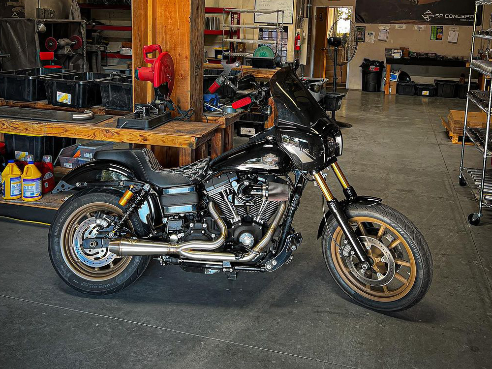 2-into-1 4.5in. Big Bore Exhaust - Stainless Steel. Fits Dyna 2006-2017 SP Concepts EXHAUST - Image 4